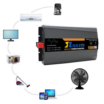 1000W hoogfrequente stroomomvormer met LCD-scherm DC 12V 24V AC 110V 220V 230V