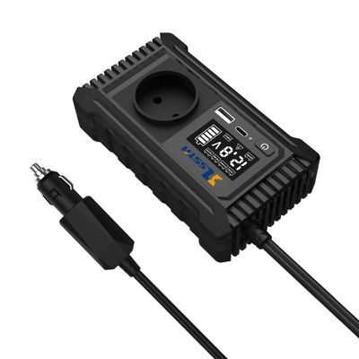 Goede prijs. SZSSTH Inversor EU USA Universal Socket GaN PD Fast Charger Car Power Inverter 12V 220V 2 AC Outlets USB 150W Car Inverter online