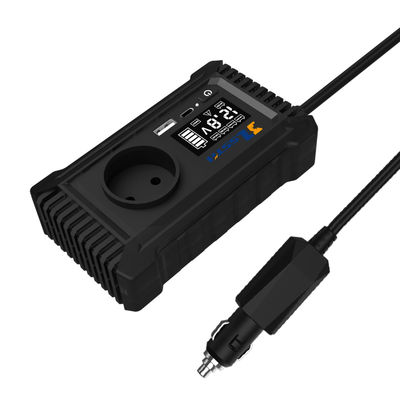 Goede prijs. 12V 220V Mini Dc To Ac GaN PD Fast Charger Converter USA UK EU Socket 150W Pure Sine Wave Electric Car Power Inverter Dual Sockets online
