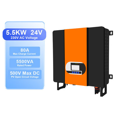 5500W 48V 5,5KW 230VAC hybride zonne-energie-omvormer met WIFI-bewakingsfunctie