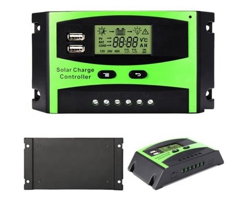 Handleiding 10A 50A 60A 20A 30A PWM zonne-opladercontrollers 24V 12VDC-uitgangslampen