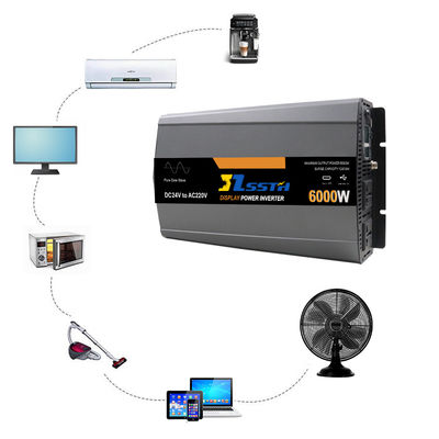 5000W 6000W Pure Sinus Wave Power Inverter Dc 12V 24V 48V tot Ac 110V 220V 230V
