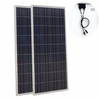 Aanpassen Spanning DC24V 48V Poly Zonnepaneel 200W 300 400 Watt Zonnepaneel