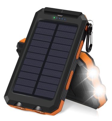OEM ODM Zonne-energiebank 10000mah Zonne-energiebank met Li-Polymer-batterij