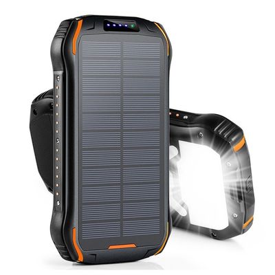 26800mAh Draagbare zonne-energiebank met draadloze functie IPX7 waterdicht