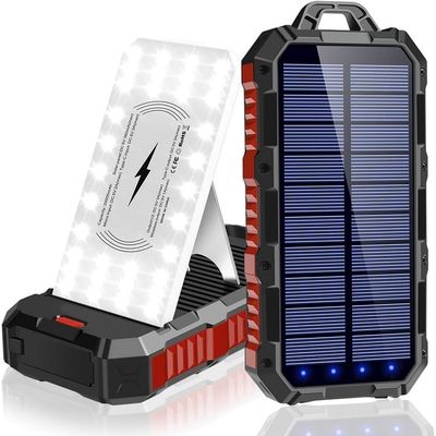 Solar System Power Bank Zonnepaneel Telefoonoplader 5000mAh 100000mAh ABS-materiaal