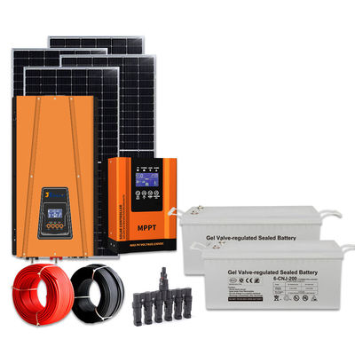 OEM ODM 3 kW zonne-systeem kit met batterij opslag en monokristallijn silicium panelen