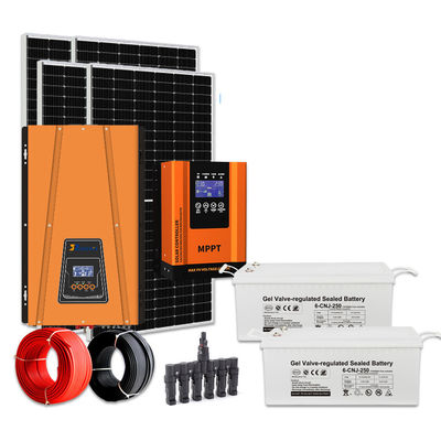 GEL-batterij 5kw Complete off-grid zonne-energie-kits CE Rhos Fcc gecertificeerd