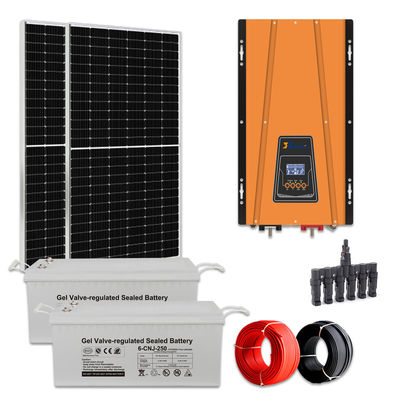 Home 2KW zonnepaneelsysteem Complete off-grid zonne-kit met 48VDC batterij grondmontage