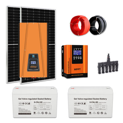Gepersonaliseerd 1KW zonne-energiesysteem Off Grid Zonne-energiesysteem voor thuis 50Hz/60Hz