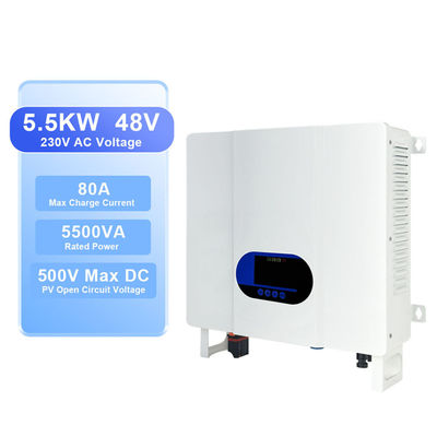 5000W 48V DC tot AC 110V 220V Off Grid Hybrid Inverter met overbelastingbescherming en opslagtemperatuurbereik