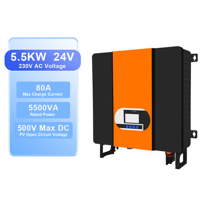 MPPT zonnecontroller 48V DC tot 110V 220V 230V Pure sinuswave zonnehybride omvormer voor vermogen omzetting