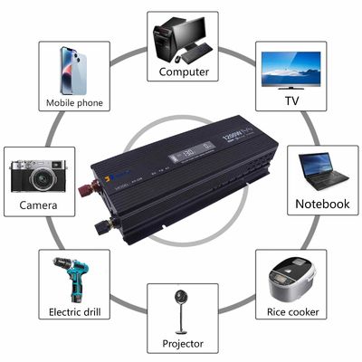 1200W Pure Sinus Wave Inverter 12V/24V/48V voor zonne-energie/thuis/auto