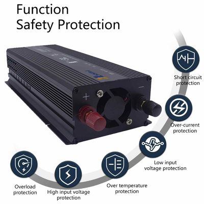 Draagbare 1200W Power Inverter - 12V/24V DC tot 110V/220V AC voor kamperen en noodgevallen