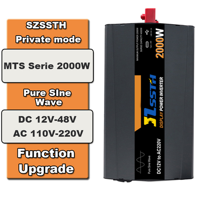 2000W Pure Sinus Wave Solar Inverter 12V/24V tot 110V/220V