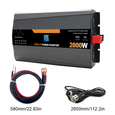 EU Plug 3KW 24V 220V Pure Sine Wave Off-Grid Solar Power Inverter