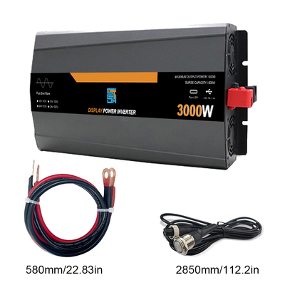 kwaliteit 3 kW Pure Sinus Wave Power Inverter 12V/24V tot 220V 6000W Peak fabriek