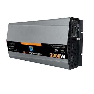 Goede prijs. 2000W 12V/24V naar 110V/120V Pure Sine Wave Zonne-omvormer online