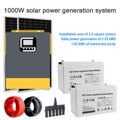 Goede prijs. 1KW Off-Grid Zonne-energiesysteem met Monokristallijn Silicium Zonnepaneel voor Stroomvoorziening Thuis online