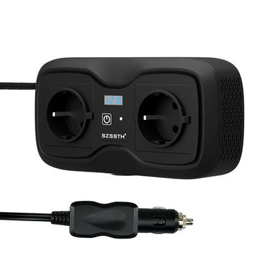 Goede prijs. Zssth Dc 12V tot 110V Ac Converter Battery Fast Charger 200W Dual USB 2 Output Car Power Inverter Uitgangsfrequentie 50Hz online