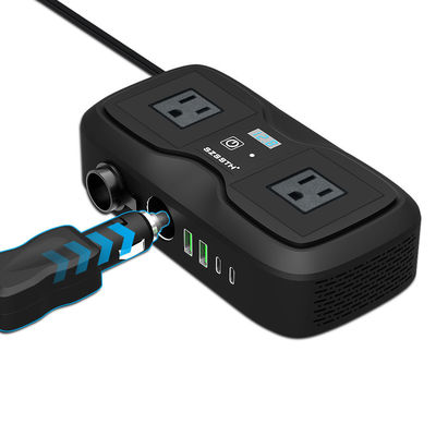 Goede prijs. 200W autovervormer met 2 AC-aansluitingen en dubbele USB-C. 12V naar 220V gemodificeerde sinusgolfconverter. online