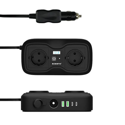Goede prijs. 200W Auto Stroomomvormer (167x87x44mm) | 12V DC naar 220V AC Gemodificeerde Sinusgolf Converter met Dubbele USB-poorten online
