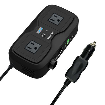 Goede prijs. 200W Gemodificeerde Sinusgolf Auto Stroomomvormer | DC 12V naar AC 220V Converter met 2 AC Uitgangen & 2 USB Poorten online