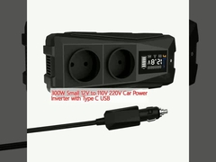 300W Kleine 12V tot 110V 220V autovervormer met USB type C